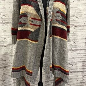 Hollister Gray Multicolor Cardigan